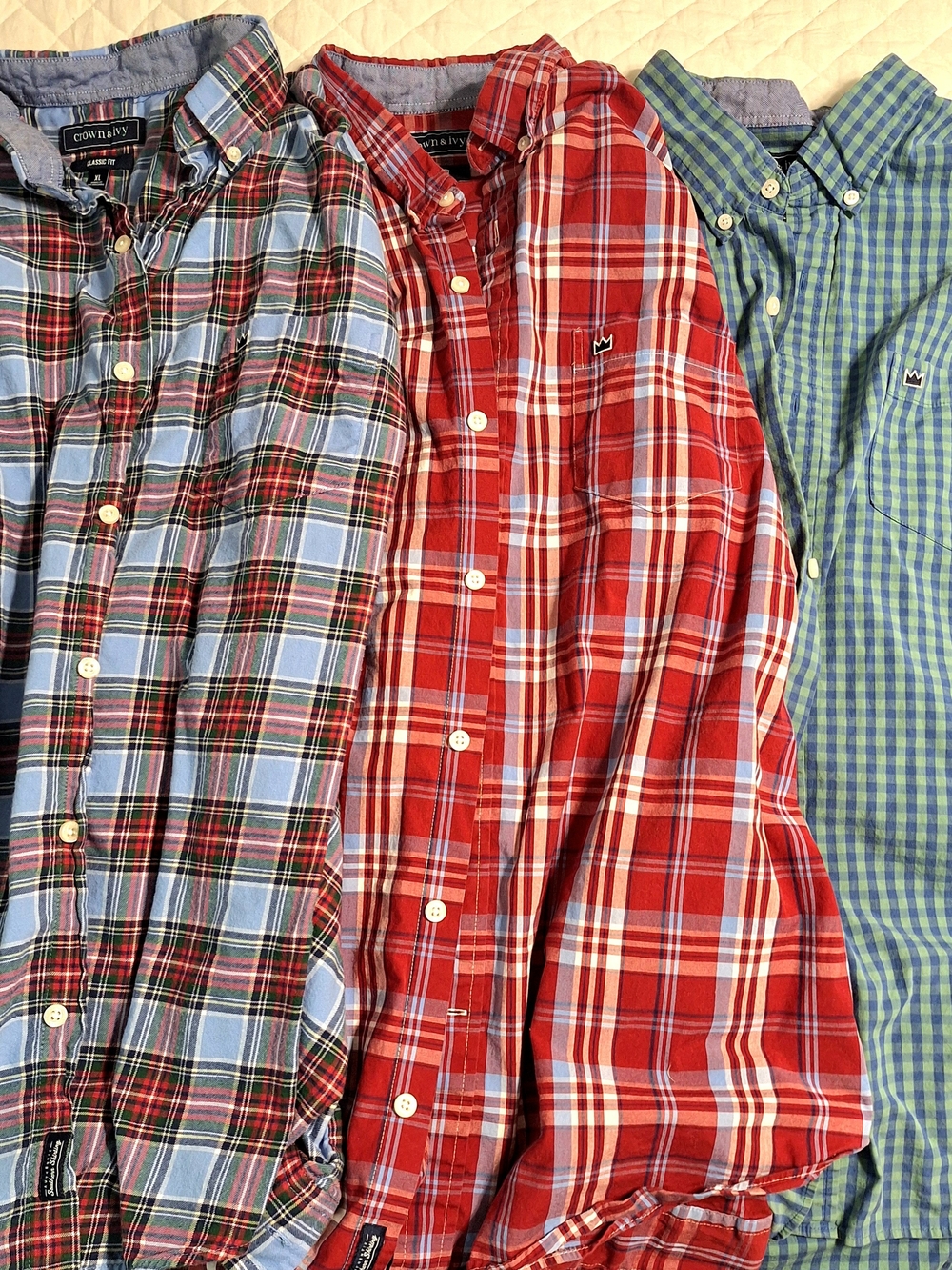 Plaid Button-Down Shirt Bundle- Men's